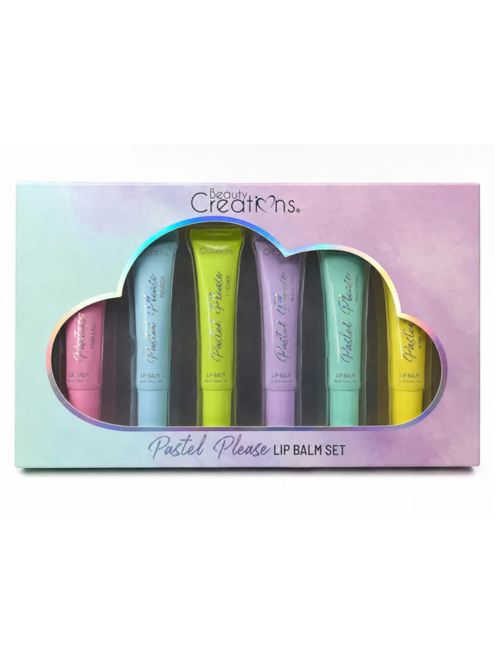 Beauty Creations Pastel Please 6 Pc Lip Balm Gift Set NIB